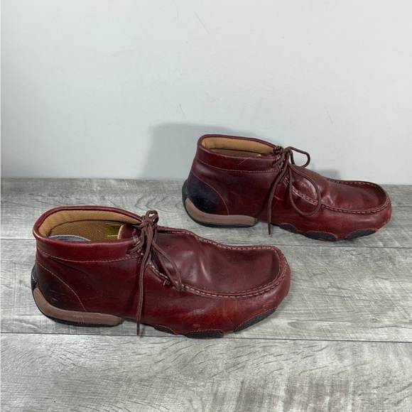 Twisted X MDM0010 Men’s Work Chukka Driving Moc Waterproof Leather Boots Sz 8.5